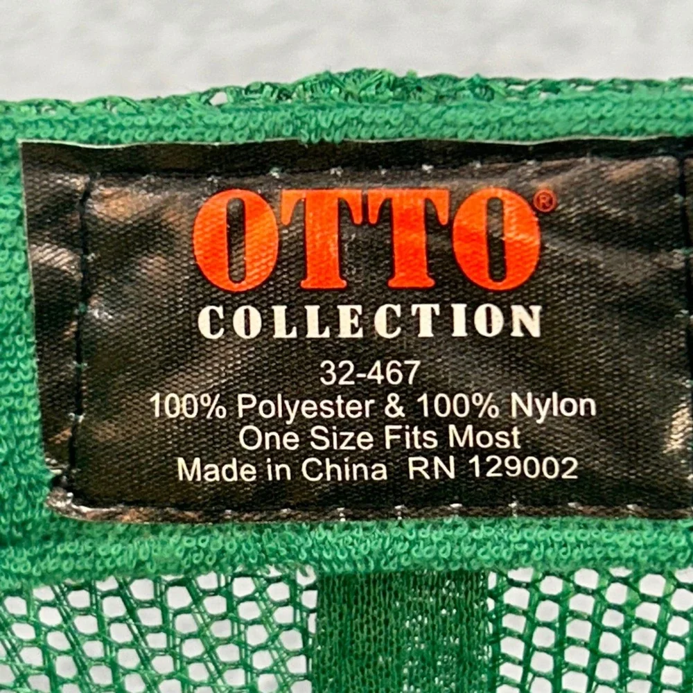 Sea Turtle Patch Mens Green OTTO Trucker Hat Mesh Snapback OSFM